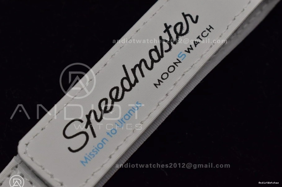 Quartz Nylon Strap Mission Flexible x Bioceramic Uranus to Omega on Swatch Moonwatch 1178 0903